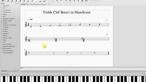 Treble Clef Basics in MuseScore