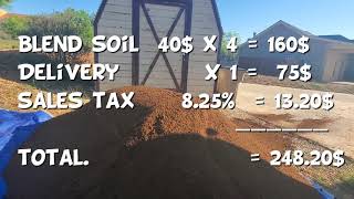 How 4 cubic yards of soil look like?/ Cheap garden soil you can find
