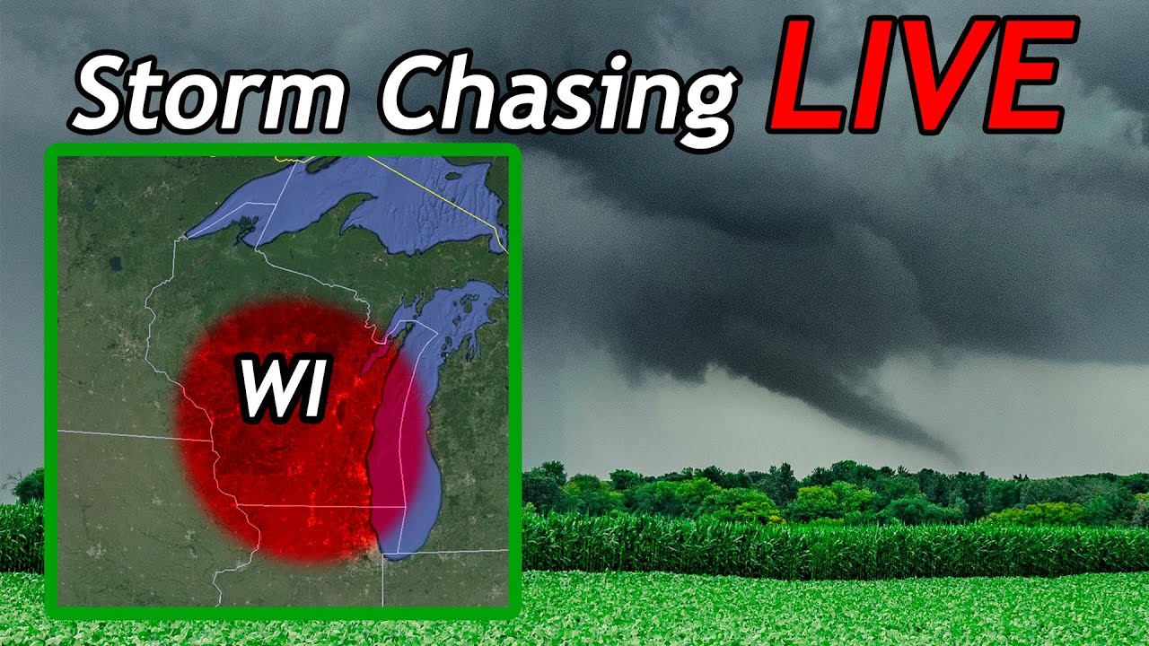 TORNADO RISK In Wisconsin! (Live Storm Chasing 8-1-24) - YouTube