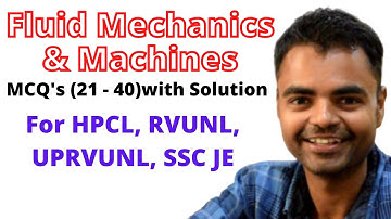 Fluid Mechanics and Machine MCQ
