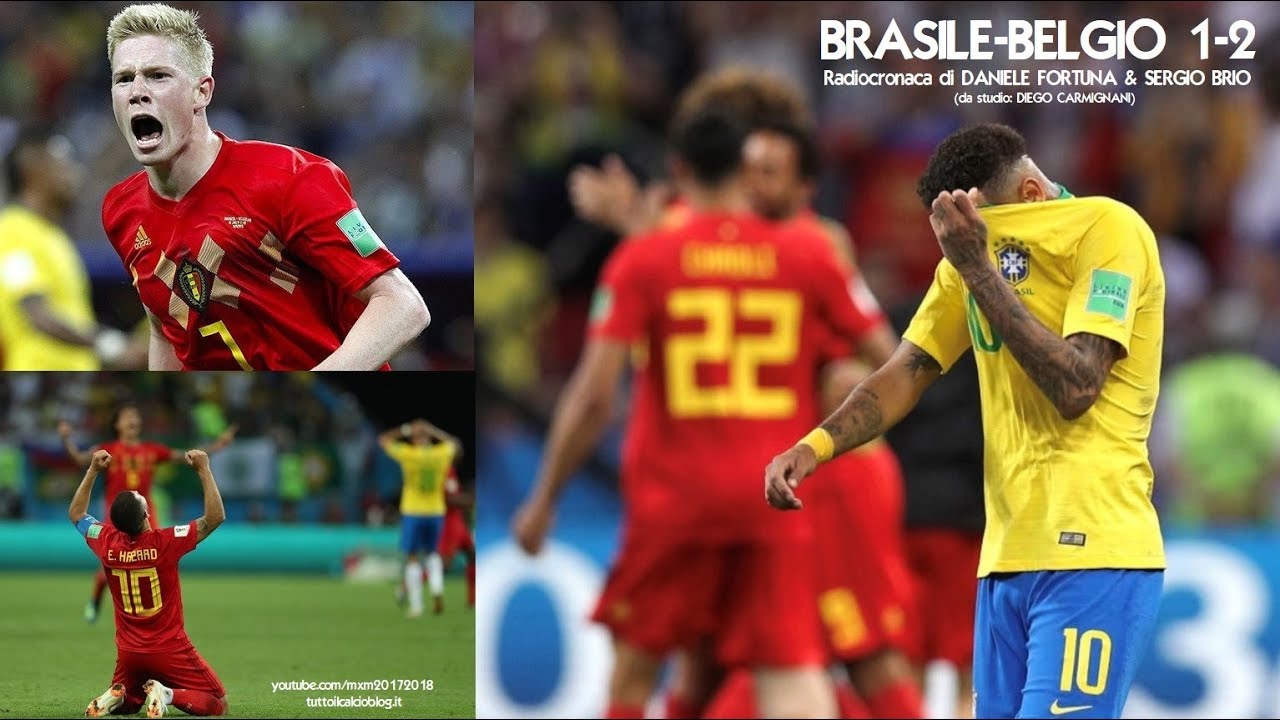 BRASILE-BELGIO 1-2 - Radiocronaca di Daniele Fortuna (6/7/2018) MONDIALI 2018 (Rai Radio 1)