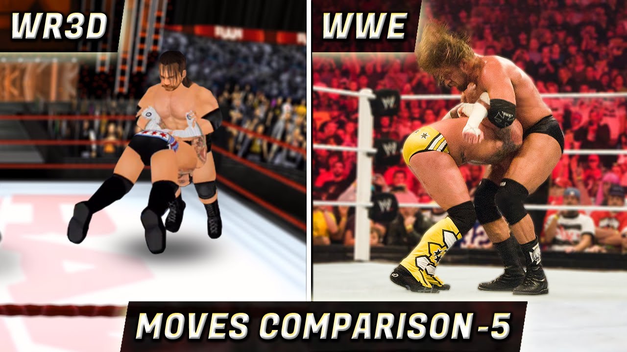 Real Life of WR3D Moves Part5 WWE Moves In Wrestling Revolution 3D