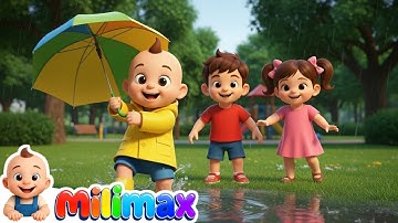Rain Rain Go Away... Or Not? 🌧️ The Family Plays in the Rain! | Kids Songs
