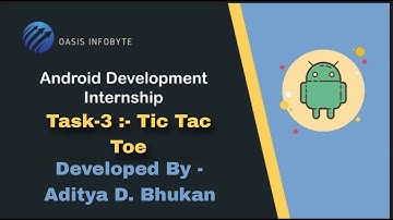Tic Tac Toe |Oasis Infobyte internship|Task- 3 Level-1|web development and design with source code