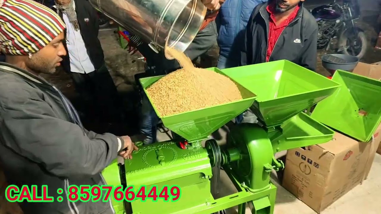 4HP Mini Rice Mill Machine 6w300 Combine Rice Mill 2in1 Single phase