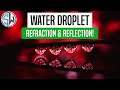 Water Droplet Refraction Reflection Photography | Macro Photography