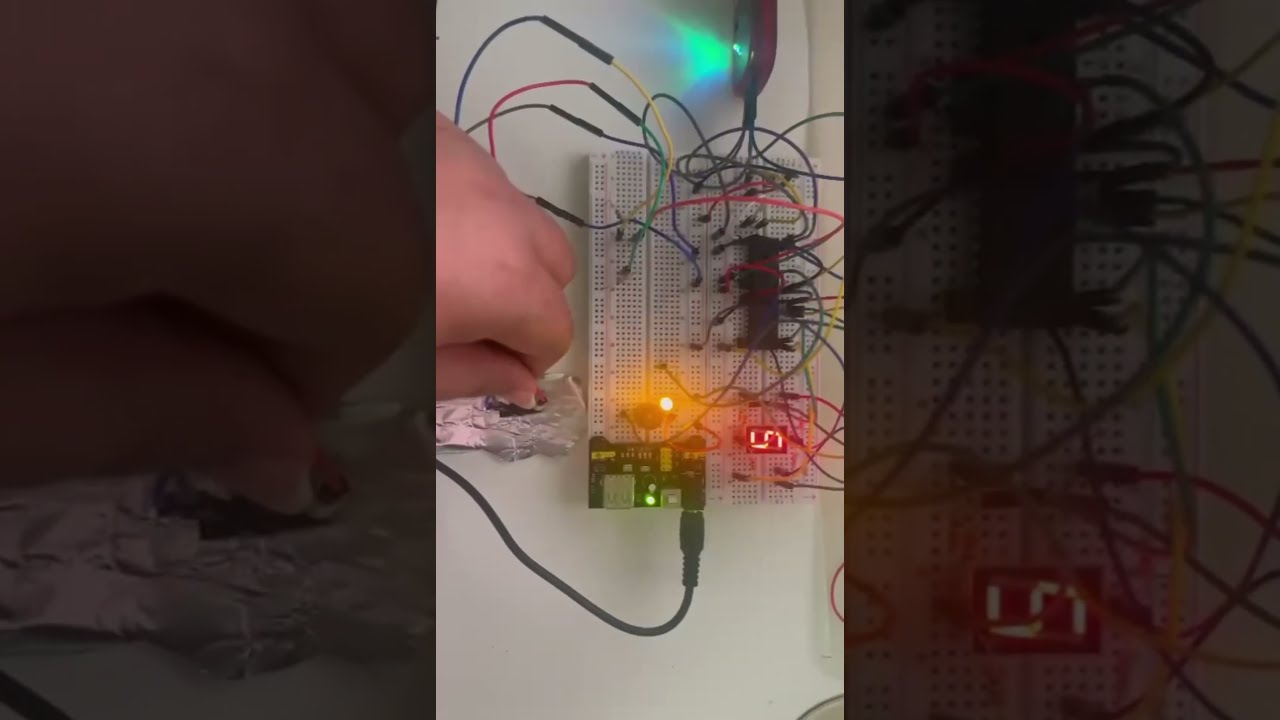 Optical Sensor With 7 Segment LED Testing