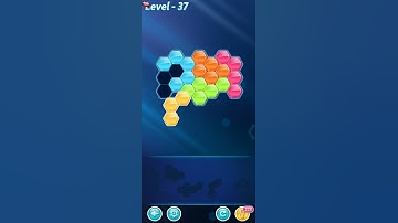BLOCK! Hexa Puzzle! 5 Holic Level 37 (Rotate) - Lösung Solution Walkthrough