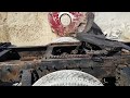 Before & After Rust removal from truck chassis