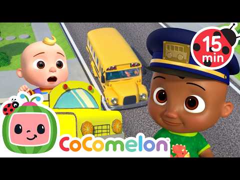 Wheels on the Bus All Day Long! 🚌 CoComelon | Nursery Rhymes for Babies