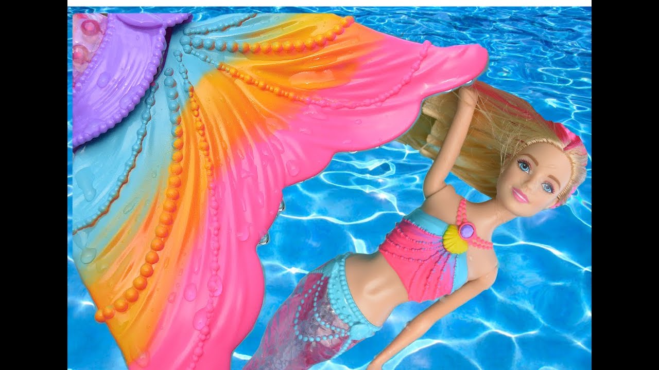 Barbie Rainbow Lights Mermaid Toy Review and Unboxing Part 1 ...