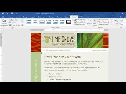 MS Word 2016 lesson 18 Pictures and Text Wrapping