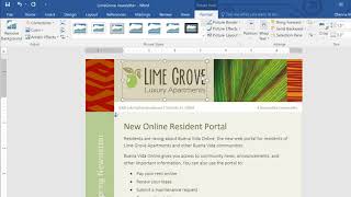 MS Word 2016 lesson 18 Pictures and Text Wrapping