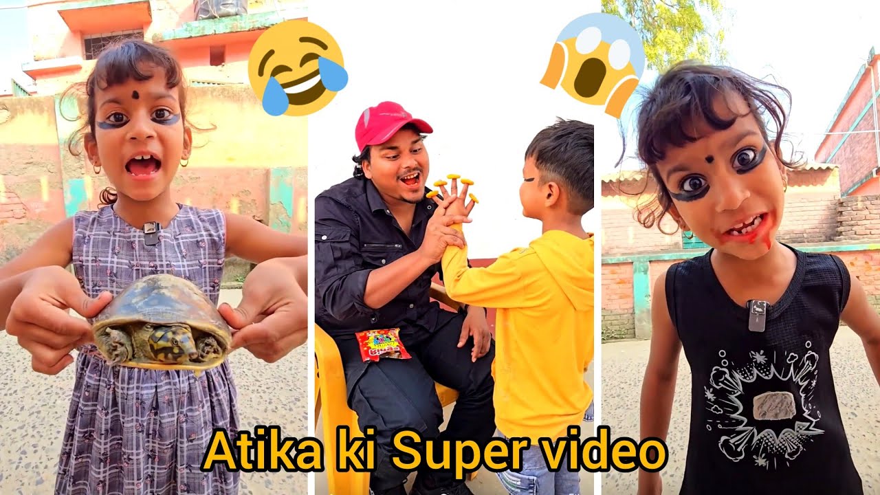 आतिका को कछुआ मिल गया 🐢🤣 ! Sukhasan ka star new fanny video #classicwood #funny #2026 