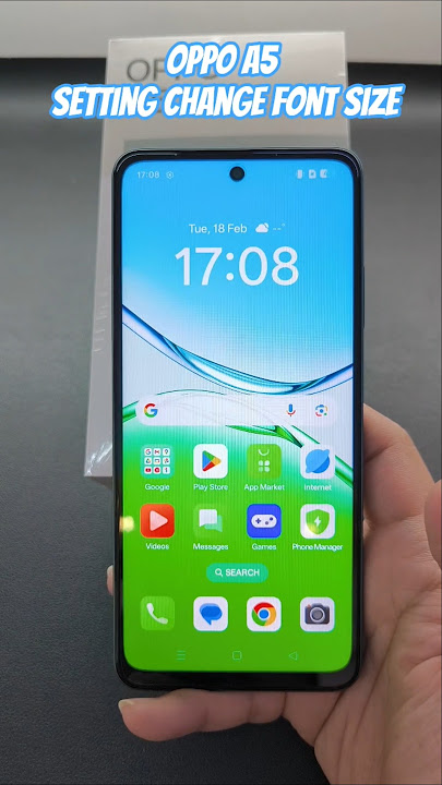 OPPO A5 Setting Change Font Size
