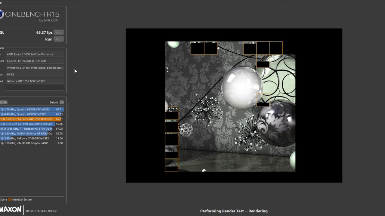RYZEN 5 1600X CINEBENCH