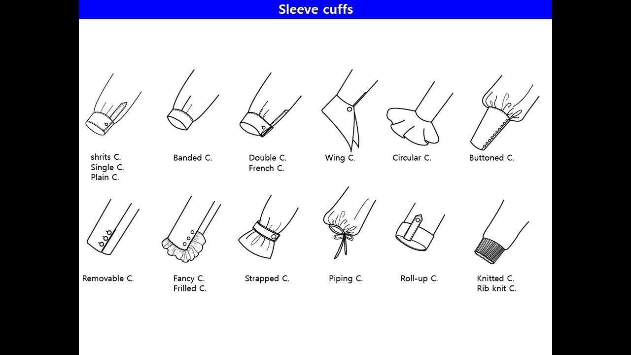 블라우스와 셔츠 소매 패턴3 - 커프스 blouse &amp; shirt pattern- cuff - YouTube