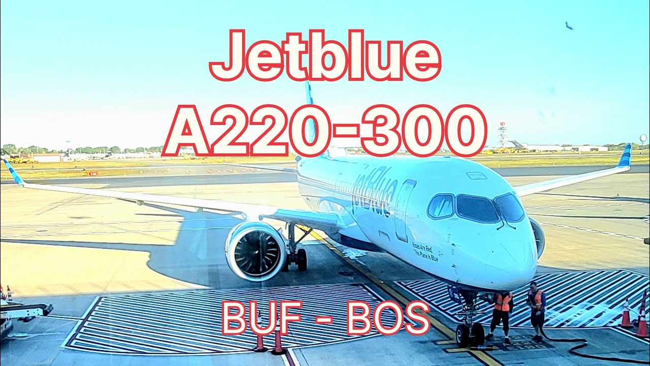 Buffalo International Airport, Jetblue A220, and Letchworth State Park!