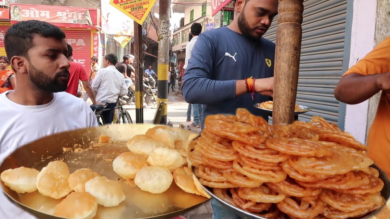 World Cheapest Breakfast | Puri 3 Rs/ Piece with Free Veg Curry & Raita | Patna Street Food | Indian Food Loves You