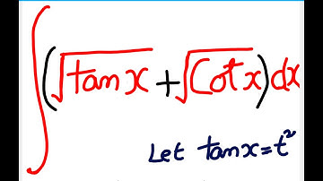 (No Audio) Calculus - Integration- Integral of  Sqrt( tan x) + Sqrt(cot x) - Substitution method.