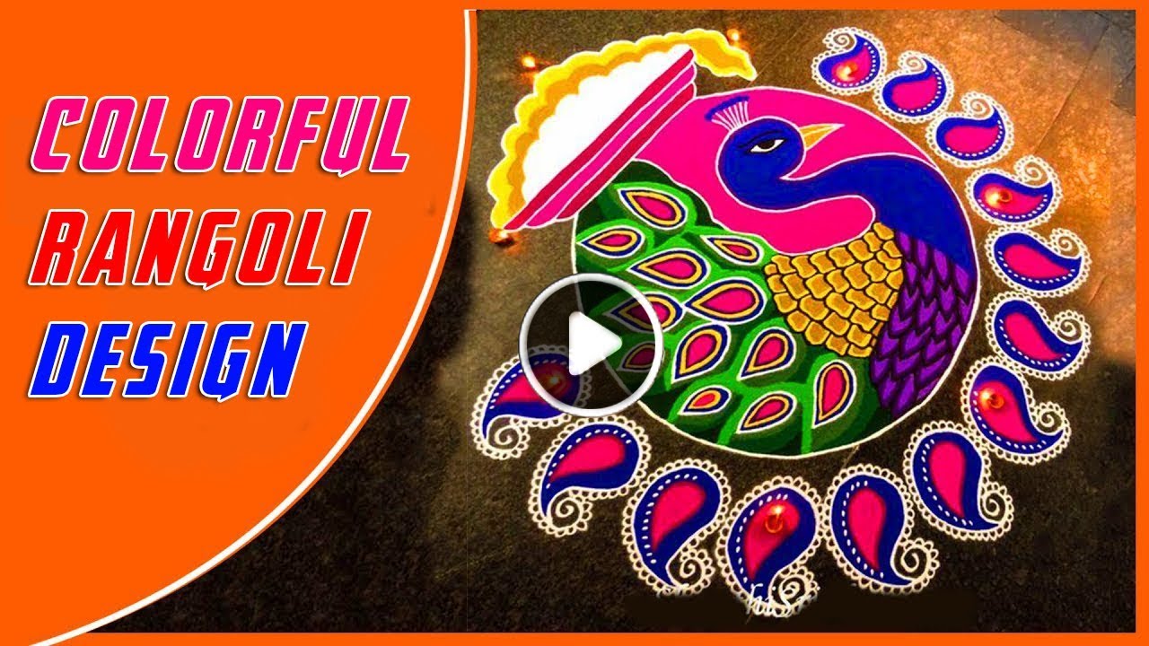 Colorful Festival Rangoli Designs 2019 | Pongal Rangoli Design ...