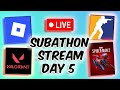 [🔴LIVE] Subathon Day 5: Road to 500 Subs!