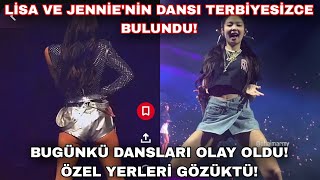 Lisa ve Jennie'nin dansı terbiyesizce bulundu! Bugünkü dansları olay oldu! Özel yerleri gözüktü!