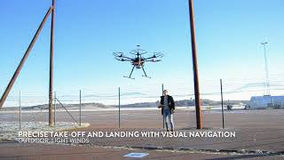 Autonomous drone landing using visual navigation only (DJI S900)