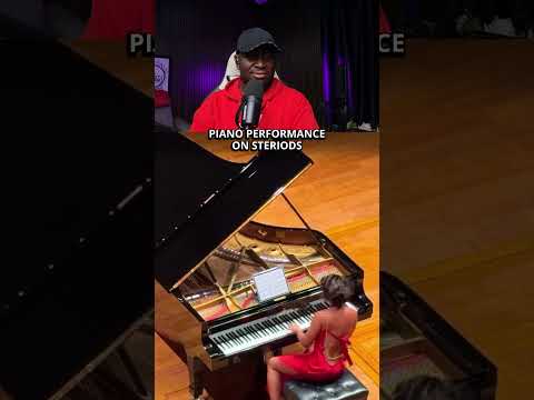 She is so fast on the piano