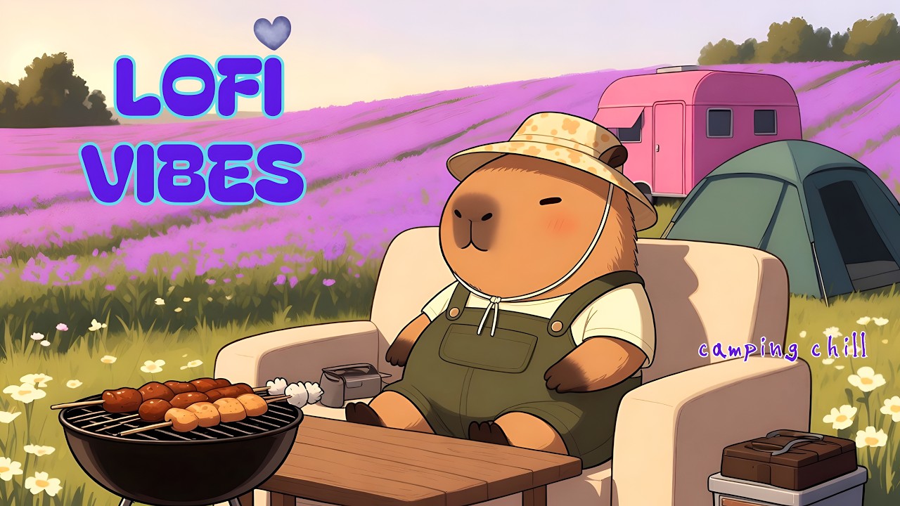 A Peaceful Picnic on a Lavender Hill 🪻 Quiet Summer & Lofi Chill for Relaxation/Focus/Rest