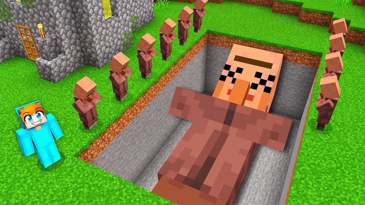 Jag Hittade En Begravd Villager I Minecraft!