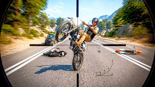GTA 5 Satisfying Sniping BIKERS 😱 Euphoria Physics Showcase EP1