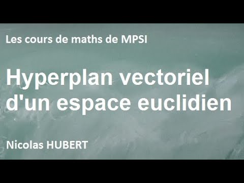 hyperplan vectoriel hyperplan vectoriel