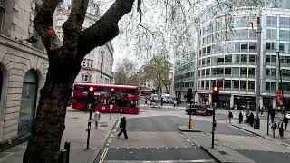 London Bus Cam - TFL Route 68 - Euston Station To Waterloo Station - March 2026 | kittikoko