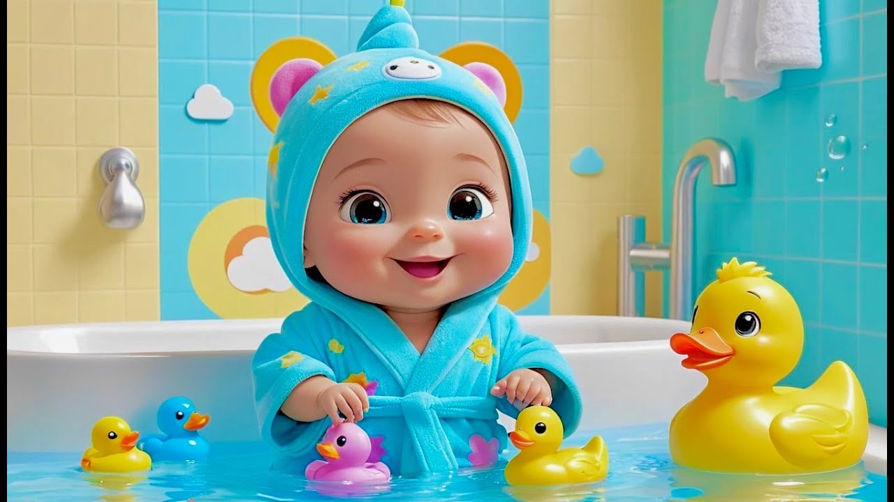 Bath Time Song | Fun Nursery Rhyme for Kids | Sing-Along Song - YouTube