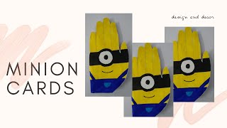 How to make MInion Card for KIds/Minion Card/Minion Birthday Card Ideas