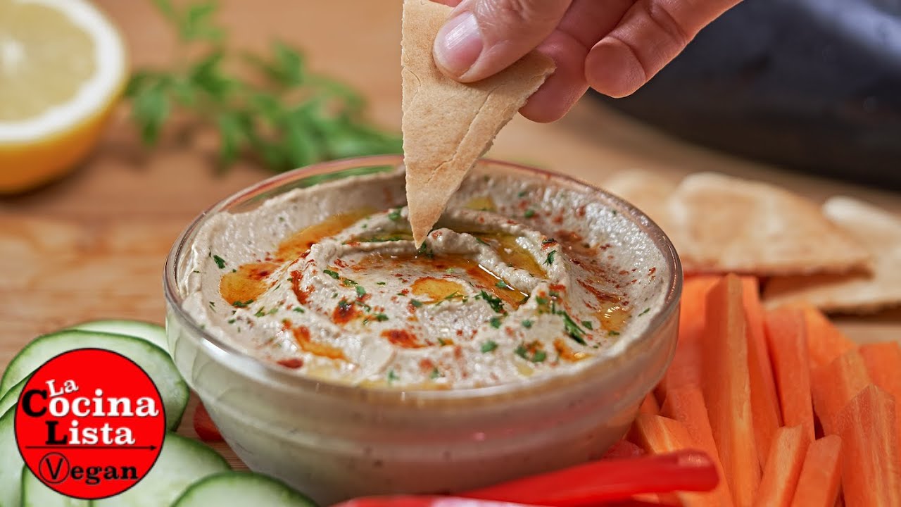 Receta BABA GANOUSH⎮Delicioso paté de berenjenas⎮Picoteo sano!