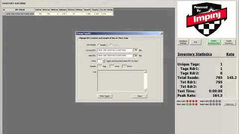 Changing EPC Codes Using Impinj MultiReader Software