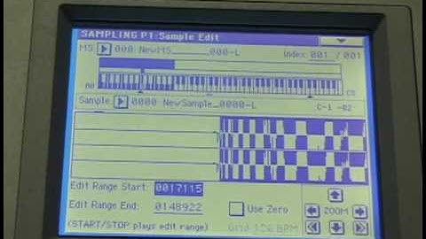 Korg Triton Workstation DVD: sampling