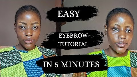 Perfect easy eyebrow tutorial for beginners in 5 minutes 