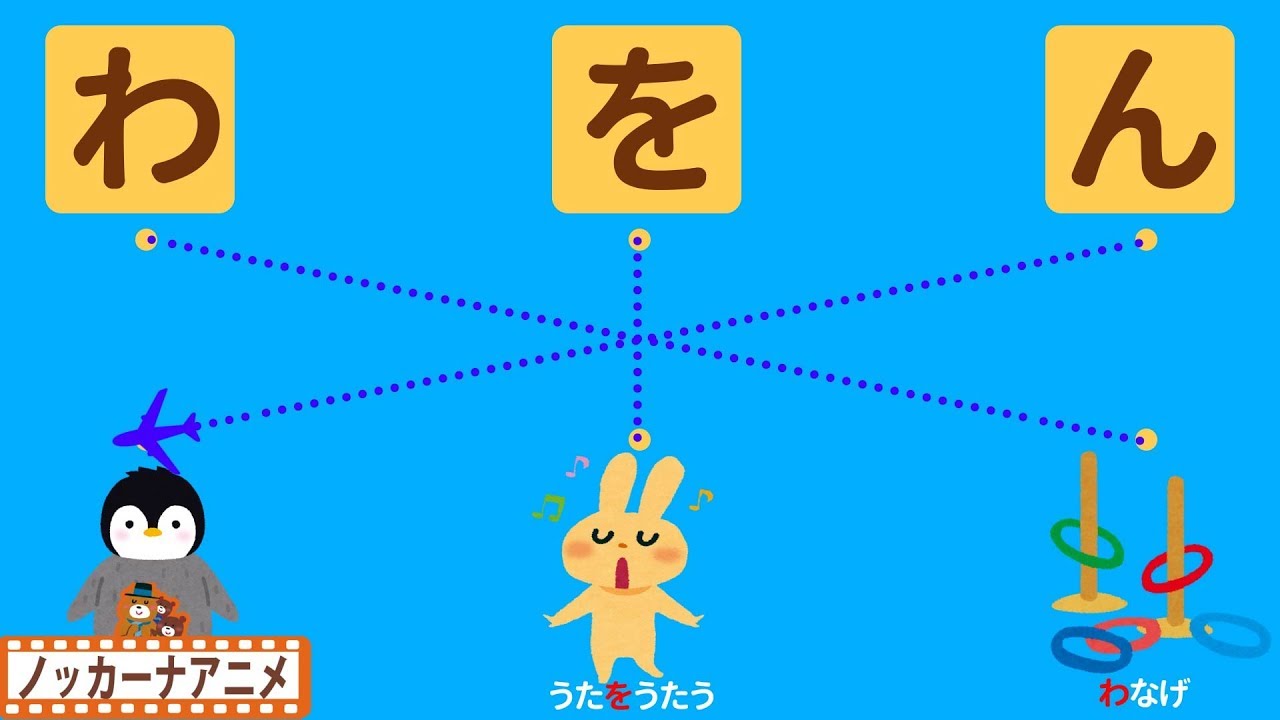 ひらがな☆わをん☆たのしく勉強しよう！☆子供向け知育アニメ☆Learn 