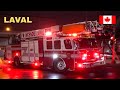 Laval | Fire Department Pumper 209 (257) &amp; Ladder 409 Respond to Emergency Call Feat. @QuebecBuff