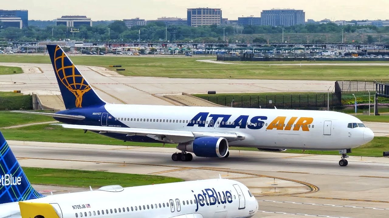 Atlas Air Charter Boeing 767-300 [N641GT] RARE Appearance @ Chicago O