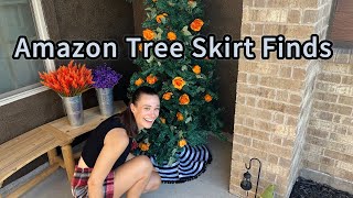 Amazon Must Have: MACTING Black & White Christmas Tree Skirt #ad