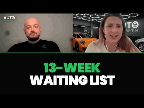 Booked out weeks in advance with premium work — Auto Growth client story
