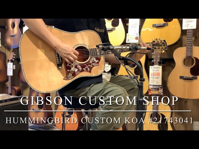 美品!!】Gibson Custom Shop Hummingbird Custom Koa #21743041【倍音