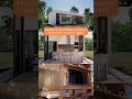 PROJETO DE CASA TÉRREA PEQUENA E MODERNA EM CONCEITO ABERTO SHORTS