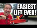 Me Using this Low-Profile Steel Racing Floor Jack