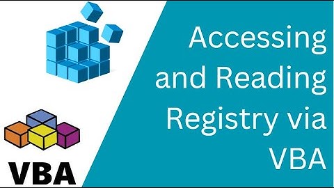 Accessing and Reading Registry via VBA