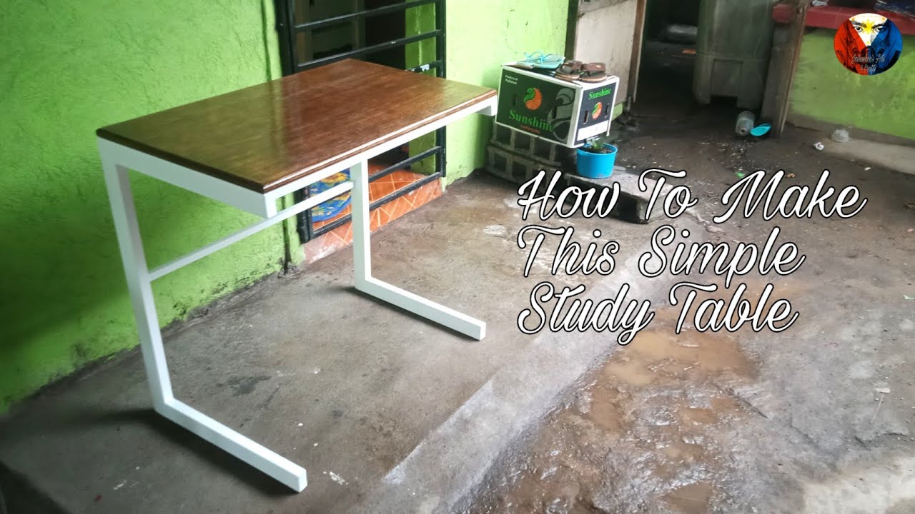 How To Make A Simple Study Table (computer table) - YouTube